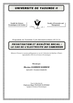 memoire dipes ii ens de yaounde Book