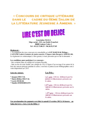 concours litteraires Book