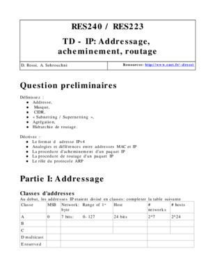 addressage en reseaux Book