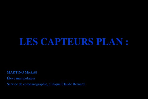 base de sonnees des capteurs Book