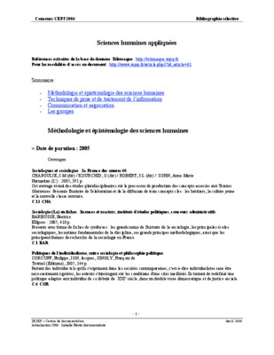 epistemologie sciences humaines Book