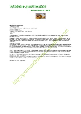 mille feuilles cm2 Book