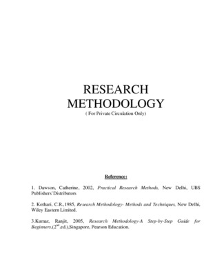 research methodology Book