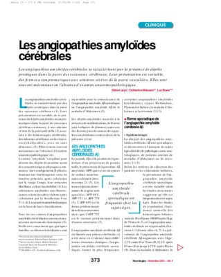 angiopathies amilloides cerebrales Book