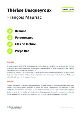 therese desqueyroux de francois mauriac Book
