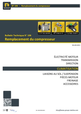 climatiseur remplacement compresseur Book