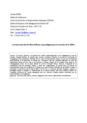 le don contre don marcel mauss Book