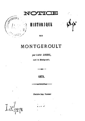 montgeroult Book