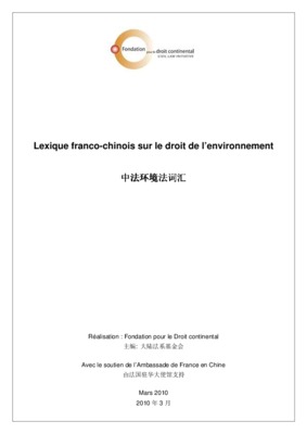 lexique environnement Book