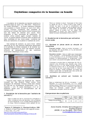 oxydation benzoine benzile Book