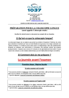 regime coloscopie Book