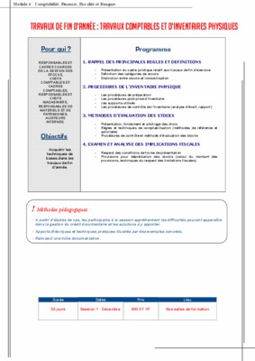 inventaires comptables Book