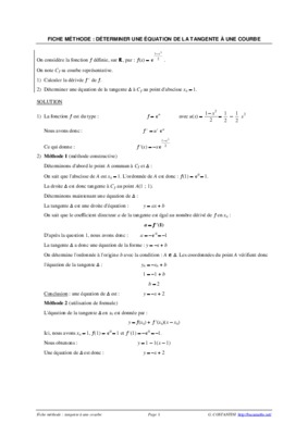 deduisez en que f est derivable en x %3D 0 et trouvez une equation de la tangente t en x %3D 0 Book