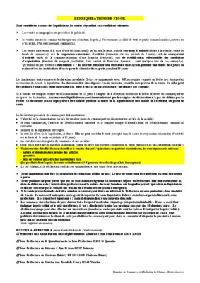 les liquidations Book