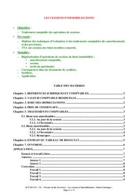mcd fait sur traitement des immobilisations Book