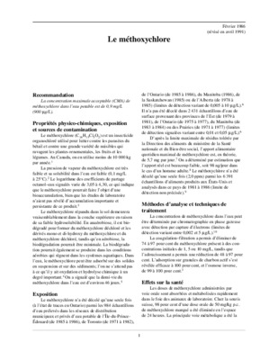 methoxychlore Book