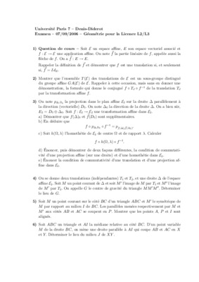examen l3 denis diderot Book