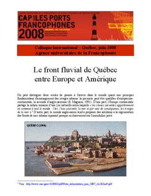 quebec amerique Book