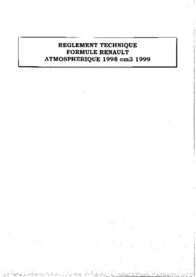 reglement technique formule renault 2 0 Book