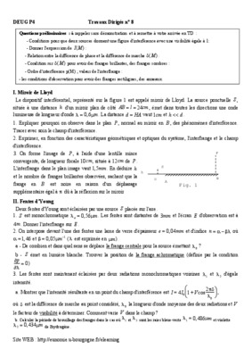 exercice corriges miroir de lloyd Book