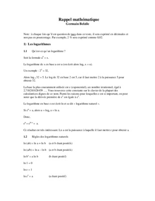 rappel mathematique Book