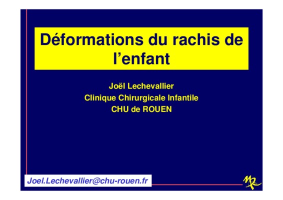deformations acquises du rachis Book