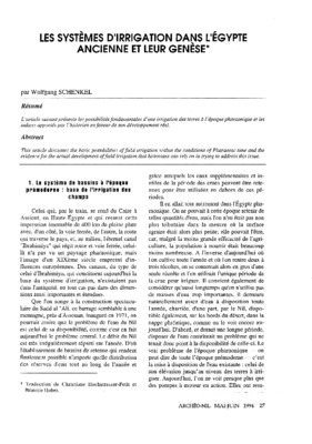 irrigation egypte Book