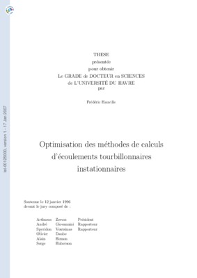 calculs et optimisation Book