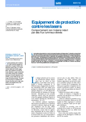equipement de protection de la blr Book