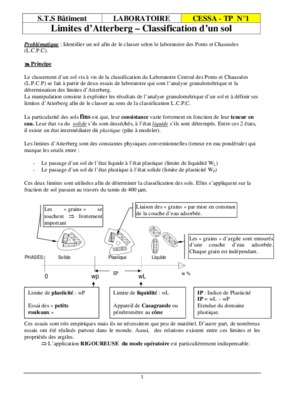 tp les limites d atterberg Book