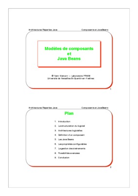 exercices avec solution de inginieurie de composants de mediatheque en java beans Book