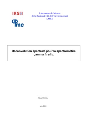 les methodes de la spectrometrie gamma in situ Book
