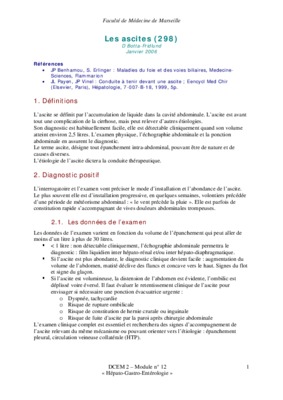 les ascites Book
