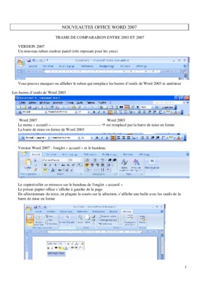 nouveautes word 2007 Book