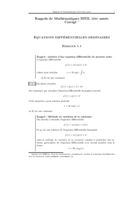 ielles avec second membre lus solution Book