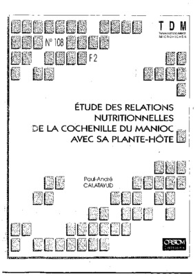 les valeurs nutritionnelles du manioc Book