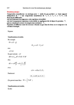 thermodynamique en deuxieme annee de licence physique td corriges Book