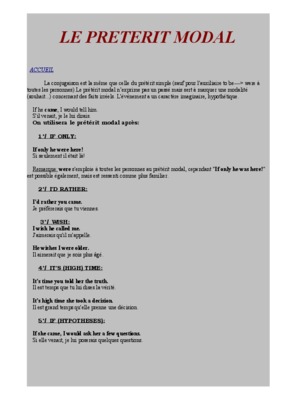 preterit modal pluperfect Book