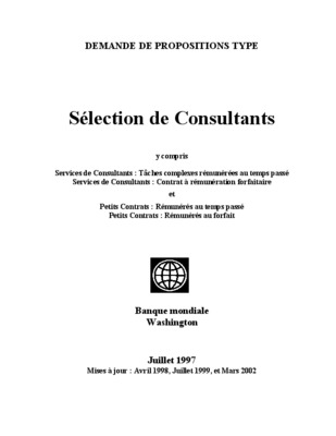 procedure des contrats de selection des founisseurs Book