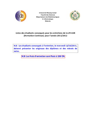listes des codes apogees des etudiants Book