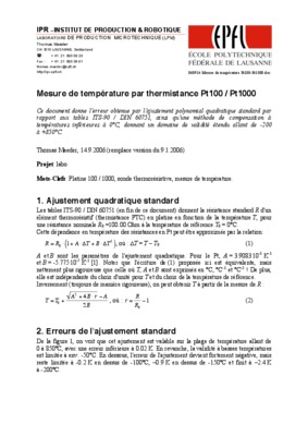 theme mesure thermistance Book