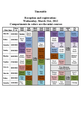 timetable Book