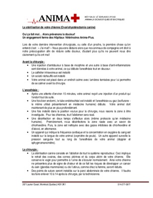 ovariohysterectomie Book