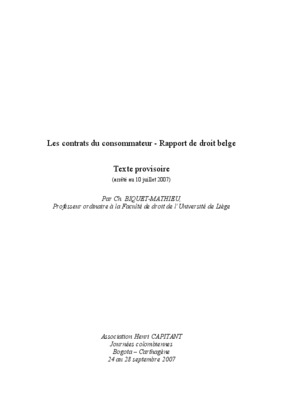 rapport pfe consommateur Book