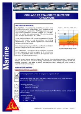 verres organiques Book