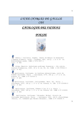 apollinaire poemes a lou Book