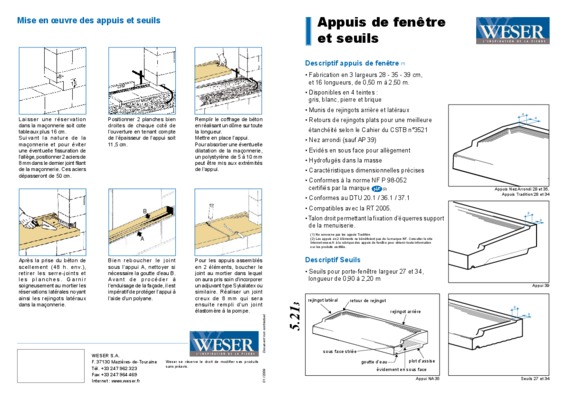 appuis de fenetre Book