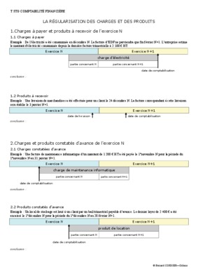 regularisation des comptes de charges et de produits Book