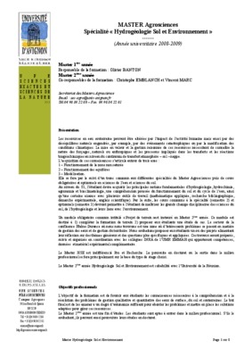 hydrogeologie sol et environnement Book