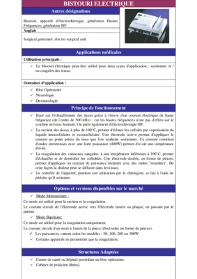 bistouri electrique pdf Book